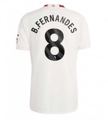 Lacne Muži Futbalové dres Manchester United Bruno Fernandes #8 2023-24 Krátky Rukáv - Tretina
